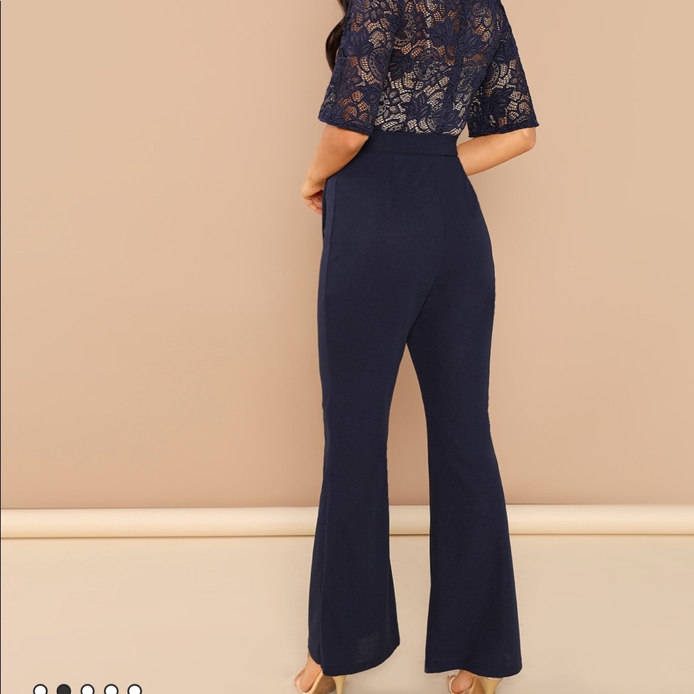 LAST AND FINAL DROP‼️XS/S Navy lace jumpsuit - Picture 5 of 6